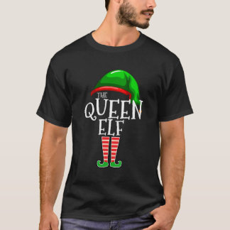 Drottningen Elf-familjens matchningsgrupp julgåva T Shirt
