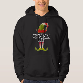 Drottningen Elf Funny jul Gift Matching Family Hoodie