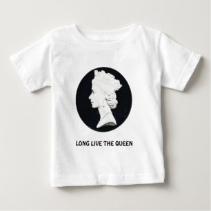 Drottningen Elizabeth II, bor Long drottningen Tee Shirt