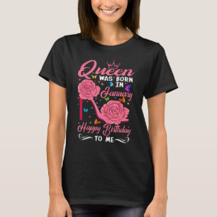 Drottningen föddes i januari Grattis på födelsedag T Shirt