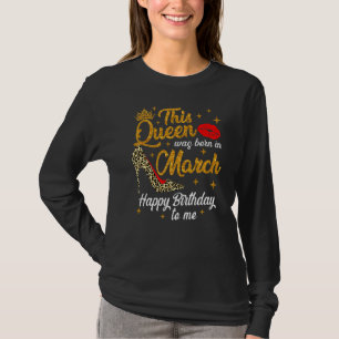 Drottningen föddes i mars Grattis på födelsedagen T Shirt