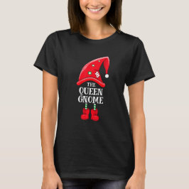 Drottningen Gnome-julfamiljen Matching Group T Shirt