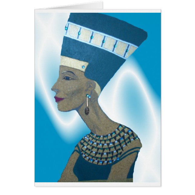 DROTTNINGEN HÄLSNINGSKORT (Framsidan)