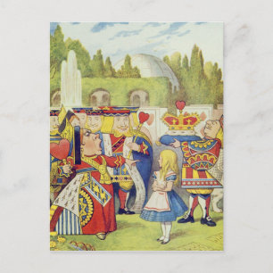 Drottningen har kom! Och är hon inte arg?" Vykort