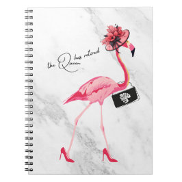 Drottningen har pensionerat Classy Chic Rosa Flami Anteckningsbok