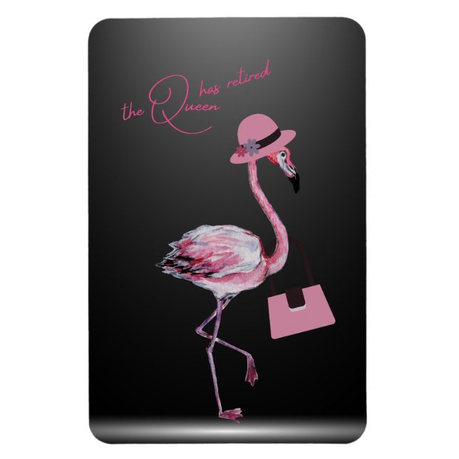 Drottningen har pensionerat Classy Chic Rosa Flami Magnet (Vertikal)