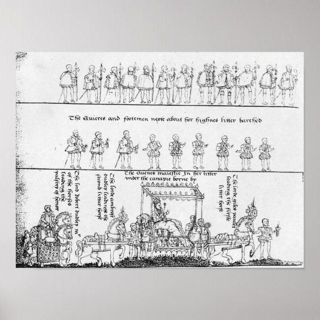 Drottningen i hennes strö poster (Framsidan)