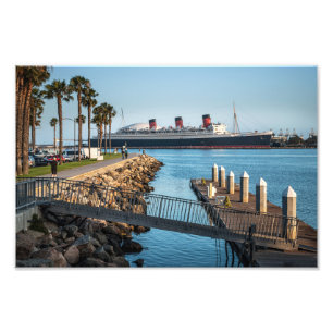 Drottningen Mary Long Beach California Fototryck