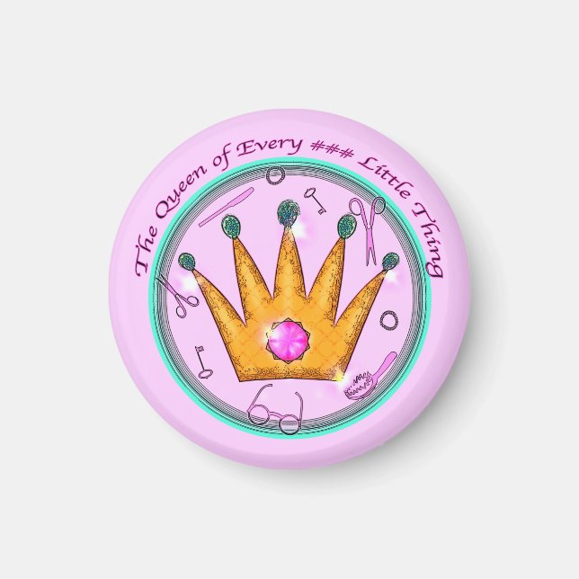 Drottningen över Allt Lite  Magnet (Framsidan)