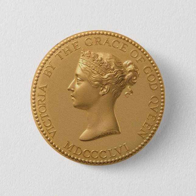 Drottningen Victoria myntar Knapp (Framsida)