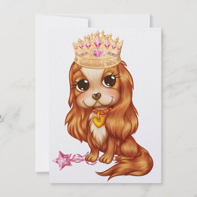 Drottningen Wants a Party! - SRF Inbjudningar (Framsida)