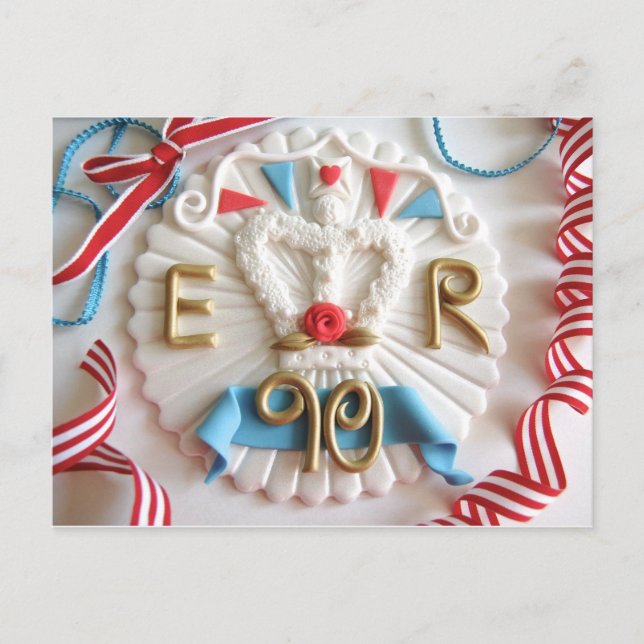 Drottningens 90:e vykort för födelsedag (Framsida)