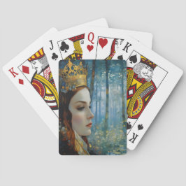 Drottningens Borttappad Heart Fairytale Porträtt Casinokort