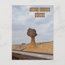 Drottningens chef i Yehliu Geopark i Taipei Taiwan Vykort