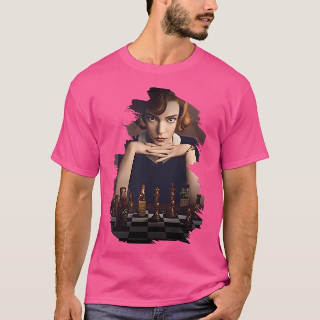 Drottningens gambit t shirt (Framsida)
