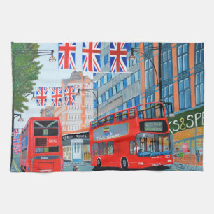 Drottningens jubilee London kökshandduk