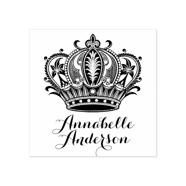 Drottningens Krona personalize Stämpel (Tryck)