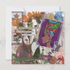 Drottningens platta hälsningskort