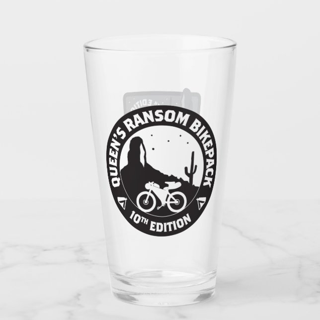 Drottningens Ransom 10:e utgåvan Pint Glass Glaskopp (Framsida)