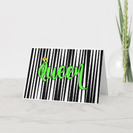 Drottningfödelsedagkort (det standarda formatet) kort