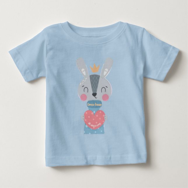 Drottningkanin Baby T-Shirt (Framsida)