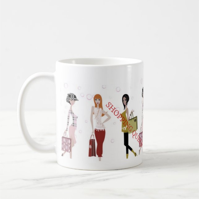 Drottningkollektion För Shopping Kaffemugg (Vänster)