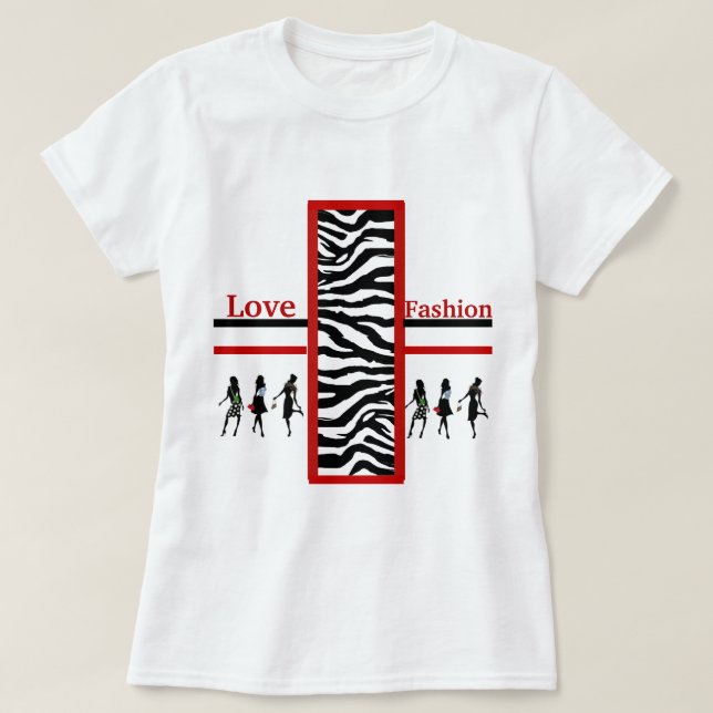 Drottningkollektion För Shopping T Shirt (Design framsida)