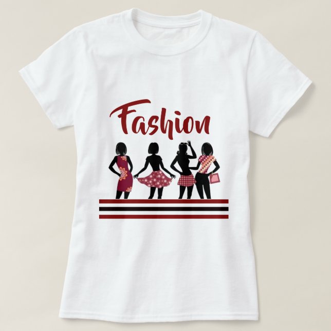 Drottningkollektion För Shopping T Shirt (Design framsida)