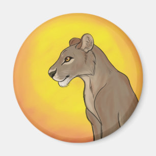 DrottningLioness Magnet