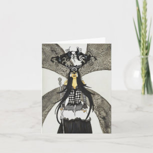 Drottningmaskerad Notecard Kort