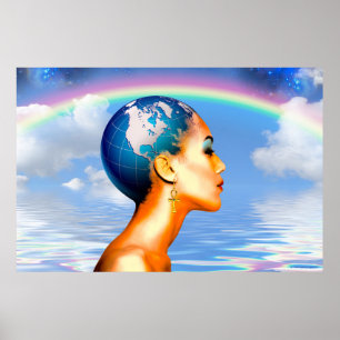 Drottningmoderjord stigning - 36" x 24", poster