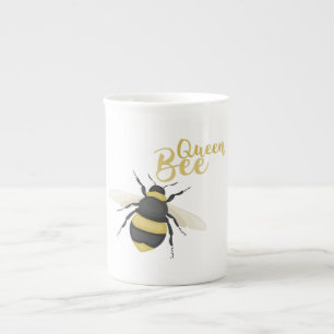 Drottningsbi Benporslin Mugg