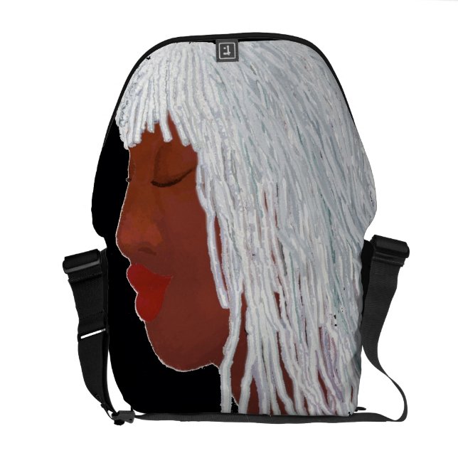 Drottningsilver Locs Messenger Bag (Öppen Baksida)