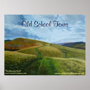 "Drovers Road" Northumberland England Print Poster