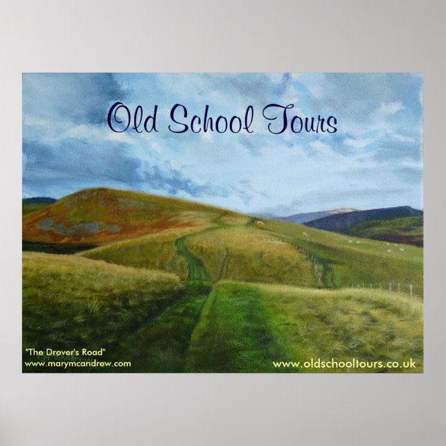 "Drovers Road" Northumberland England Print Poster (Framsidan)
