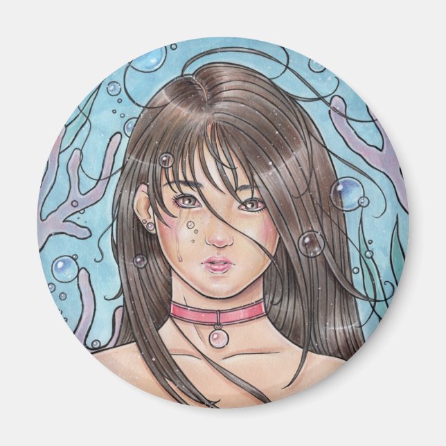 Drown Sjöjungfru Magnet (Framsidan)