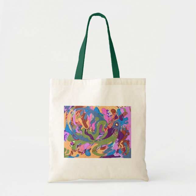 "Drowning" Abstrakt Art Tygkasse (Framsidan)