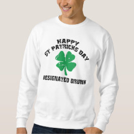 Drucken irländare som designeras lång ärmad tröja