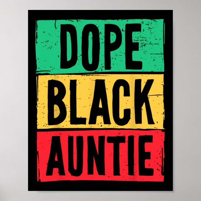 Drug Black Auntie Moster Junette History Month Mor Poster (Framsidan)