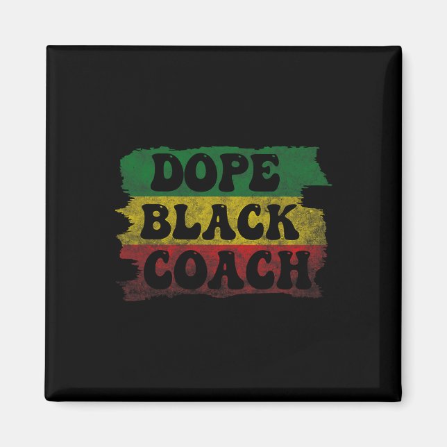 Drug Black Coach African American Black History Mo Magnet (Framsidan)