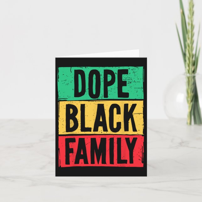 Drug Black Family Junttelfte historikmånaden Match Kort (Framsida)