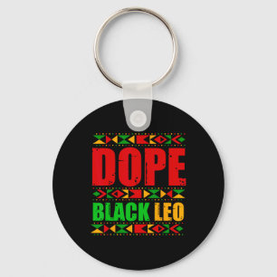 Drug Black Leo History Month Melanin African Nyckelring