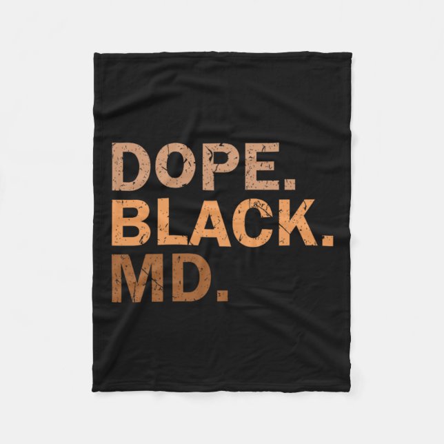 Drug Black Md Melanin Black Month African Medical Fleecefilt (Framsidan)