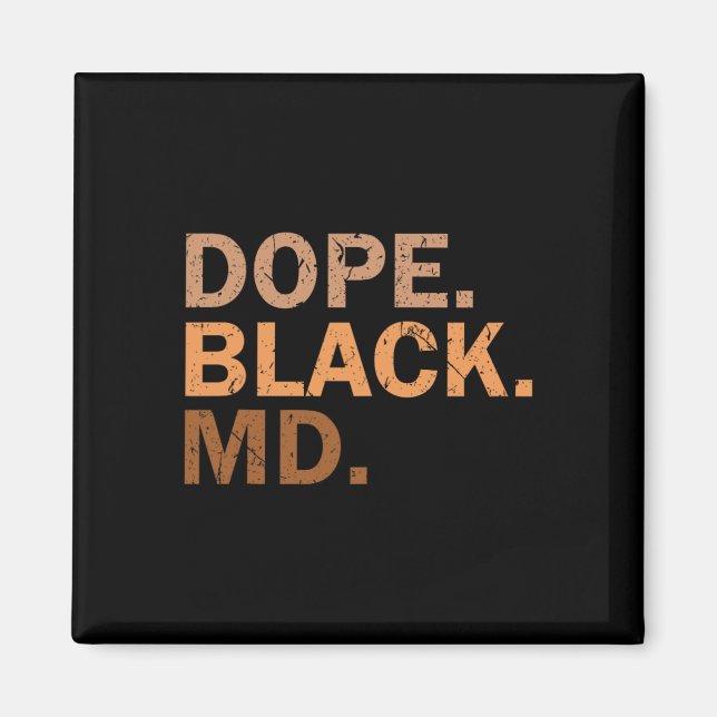 Drug Black Md Melanin Black Month African Medical Magnet (Framsidan)