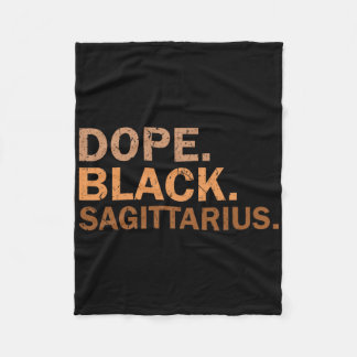 Drug Black Sagittarius Melanin African Zodiac Sagi Fleecefilt