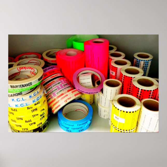 DRUG-ETIKETTER POSTER (Framsidan)