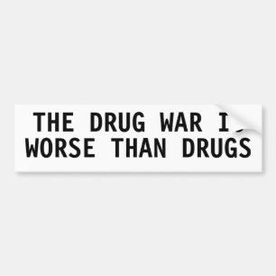DRUG KRIG ÄR VÄRRE ÄN NARKOTIKA BILDEKAL