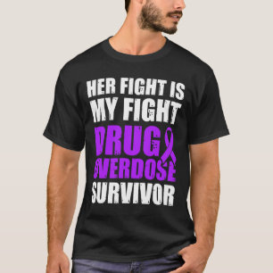 Drug Överdos Medveten Warrior Överlevande 23 T Shirt