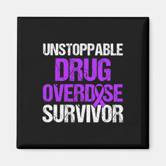 Drug Overdos Medveten Warrior Överlevande 40 Magnet