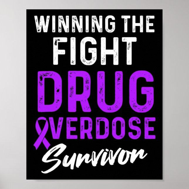 Drug Overdos Medveten Warrior Överlevare 32  Poster (Framsidan)